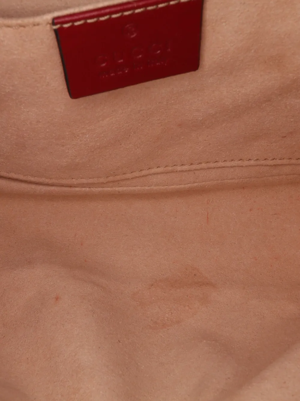 Pre-owned Gucci 2016-2024 Mini Gg Marmont Matelasse Canvas Flap Crossbody Bag