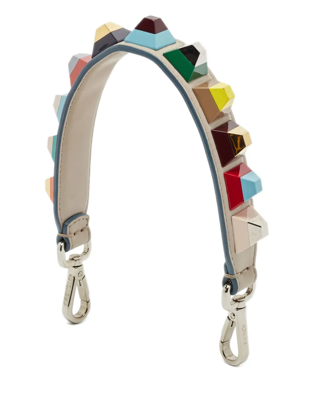 Fendi Pre-Owned leather shoulder strap | Neutrals | Image 1