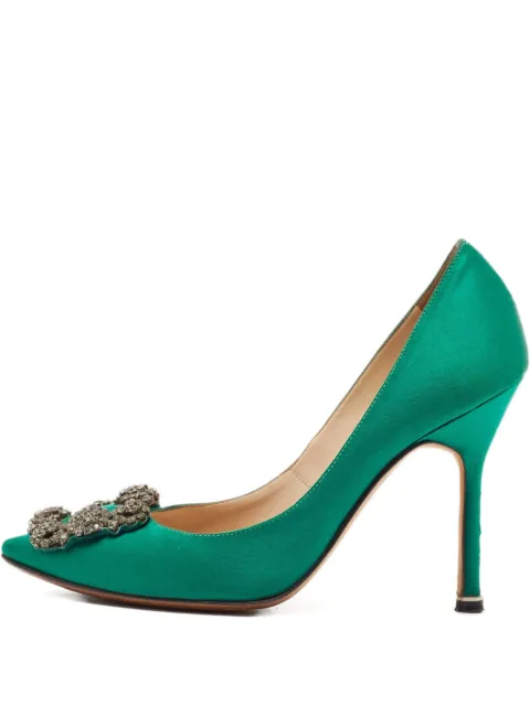 Manolo Blahnik zapatillas con tacón de 100mm