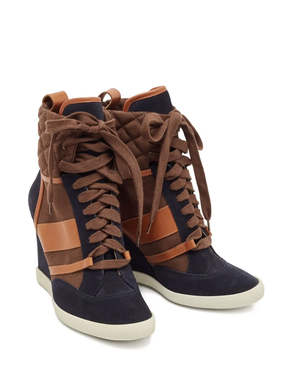 Chloé Pre-Owned 95mm wedged lace-up boots | Ankle Boots | Image 2
