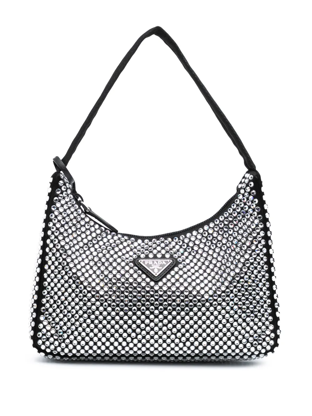 Prada Pre-Owned 2019-2024 Mini Satin Crystal Re-Edition 2000 shoulder Prada Pre-Owned 2019-2024 Mini Satin Crystal Re-Edition 2000 shoulder