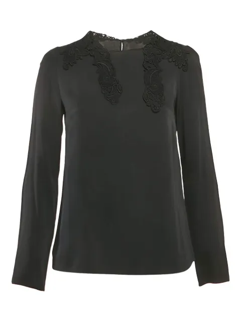 Dolce & Gabbana Pre-Owned lace-trim blouse