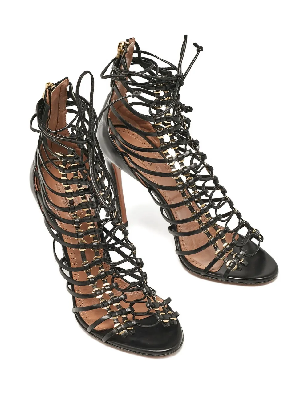 Alaïa Pre-Owned Leren sandalen - Groen