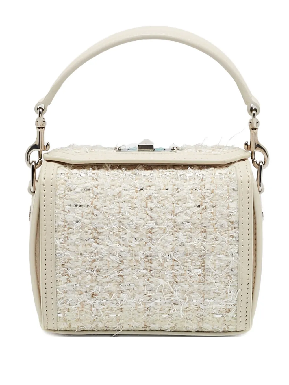 Alexander McQueen Pre-Owned 2024 Box Nano ハンドバッグ - ニュートラル Alexander McQueen Pre-Owned 2024 Box Nano ハンドバッグ - ニュートラル