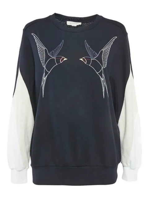 Stella McCartney Pre-Owned bird-embroidery sweatshirt