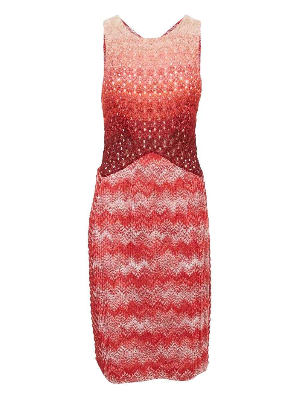 Pre-owned Missoni Zigzag Knit Midi Dress
