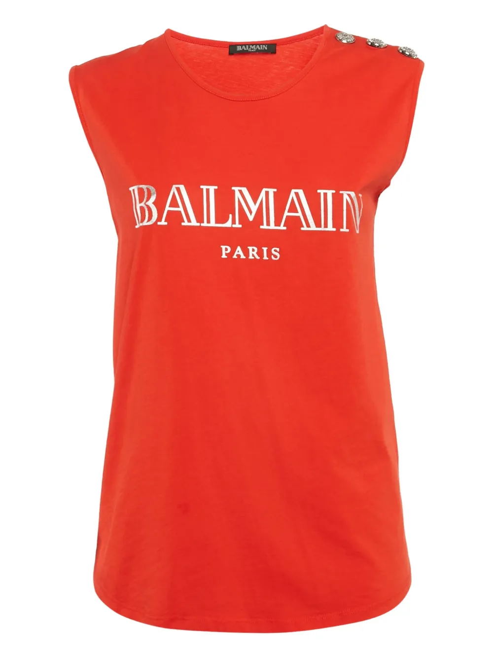 Balmain Pre-Owned T-shirt con logo - Rosso