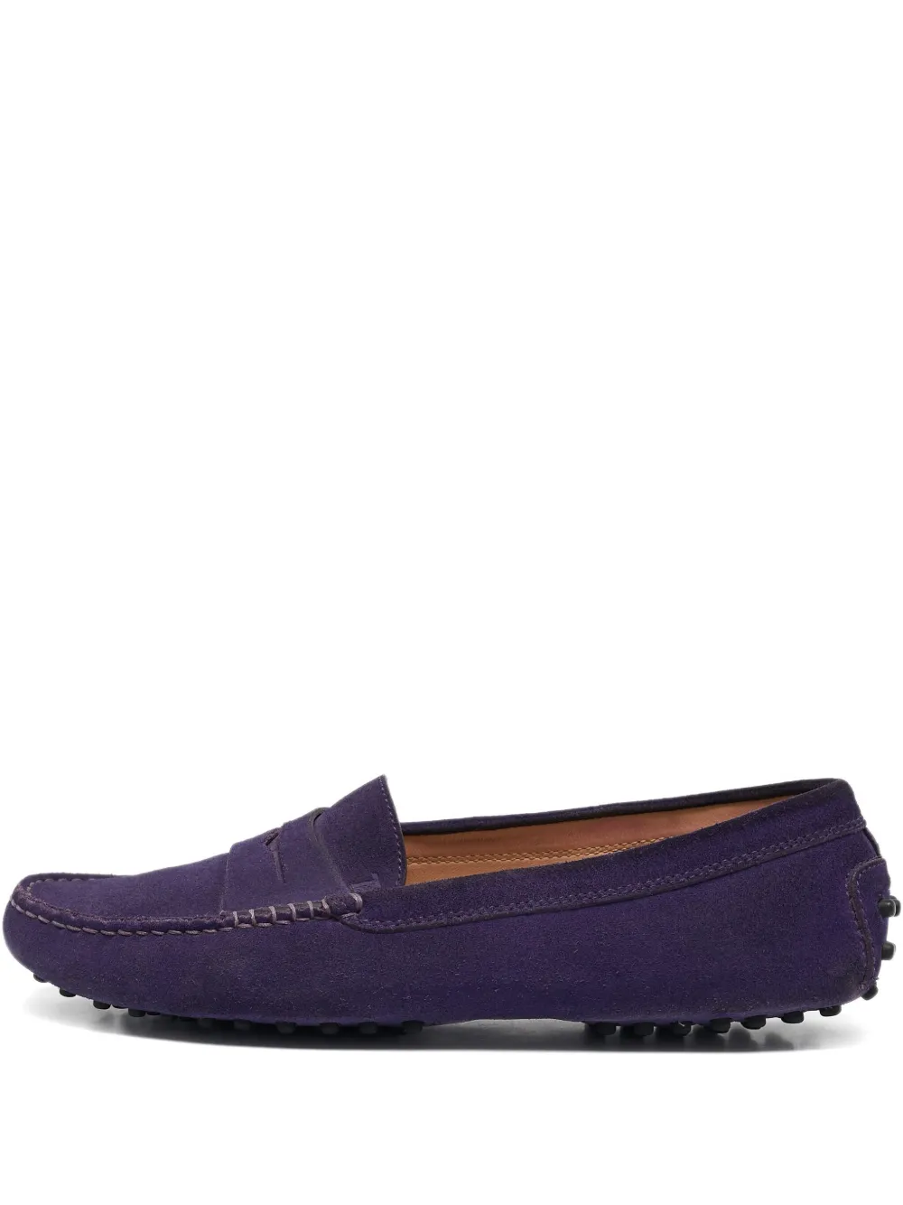Tod's Vintage スエード ローファー - パープル Tod's Vintage スエード ローファー - パープル