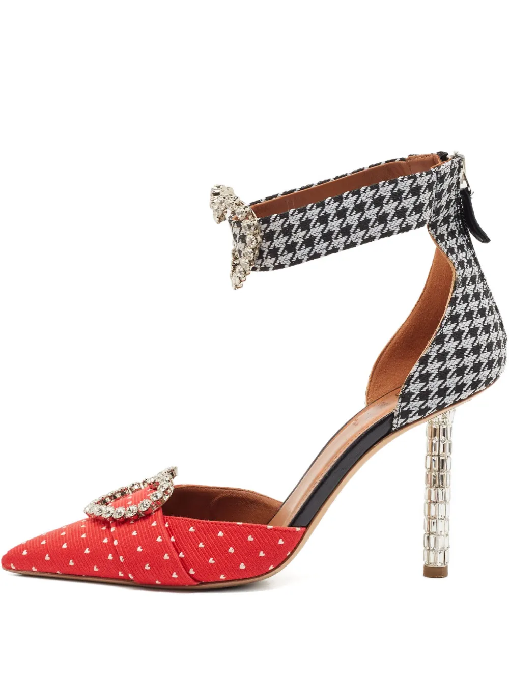 Malone Souliers heart-buckle pattern pumps | Red | Image 1