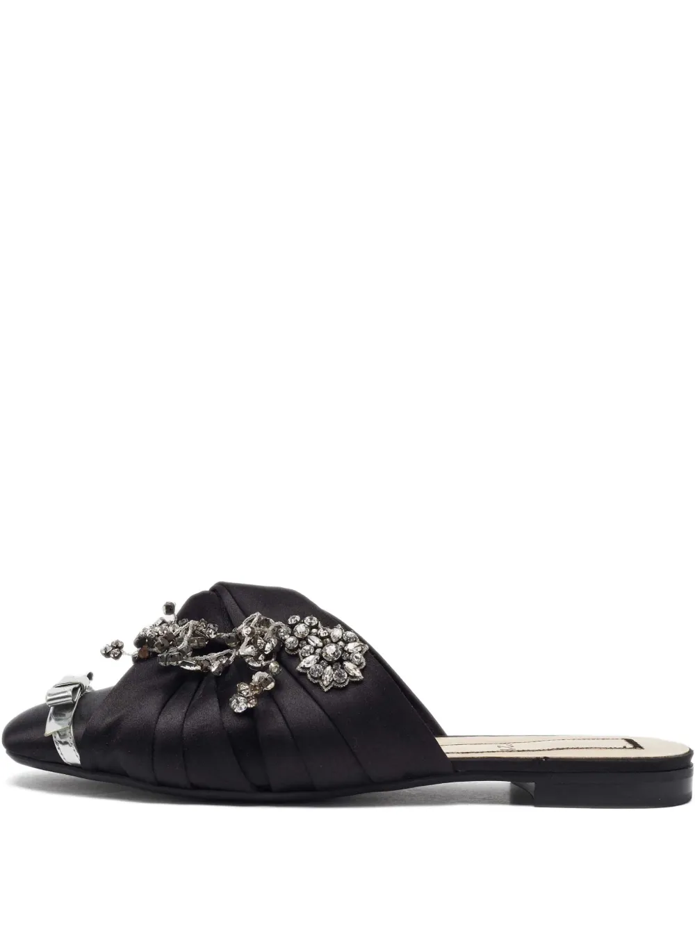 Nº21 pre-owned crystal-embellishmed mules - Nero