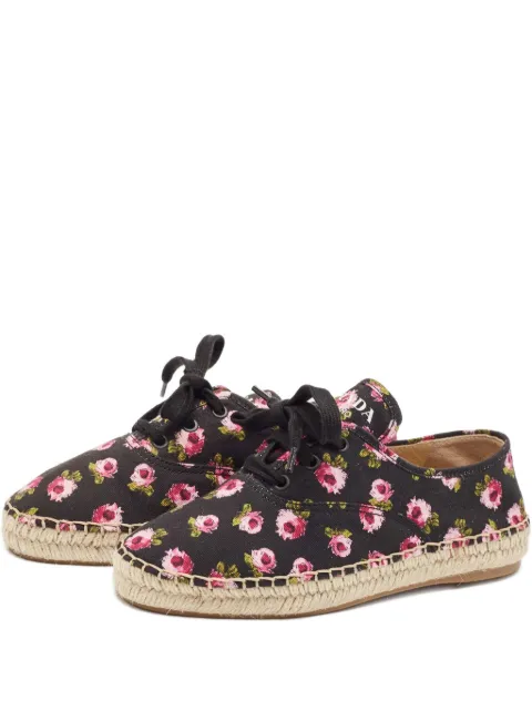 Prada Pre-Owned floral-print espadrilles