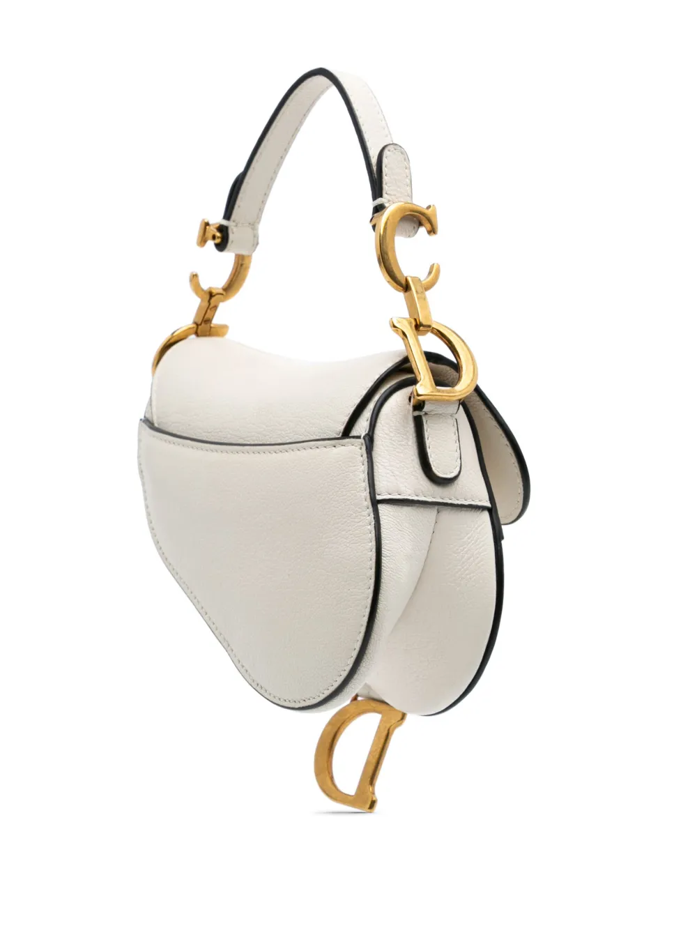 Pre-owned Dior 2021 Micro Goatskin Saddle Satchel