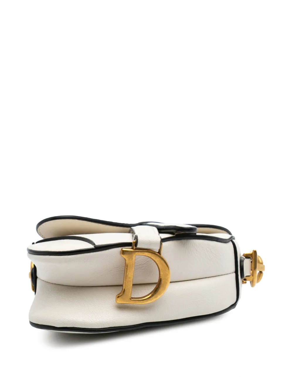 Pre-owned Dior 2021 Micro Goatskin Saddle Satchel