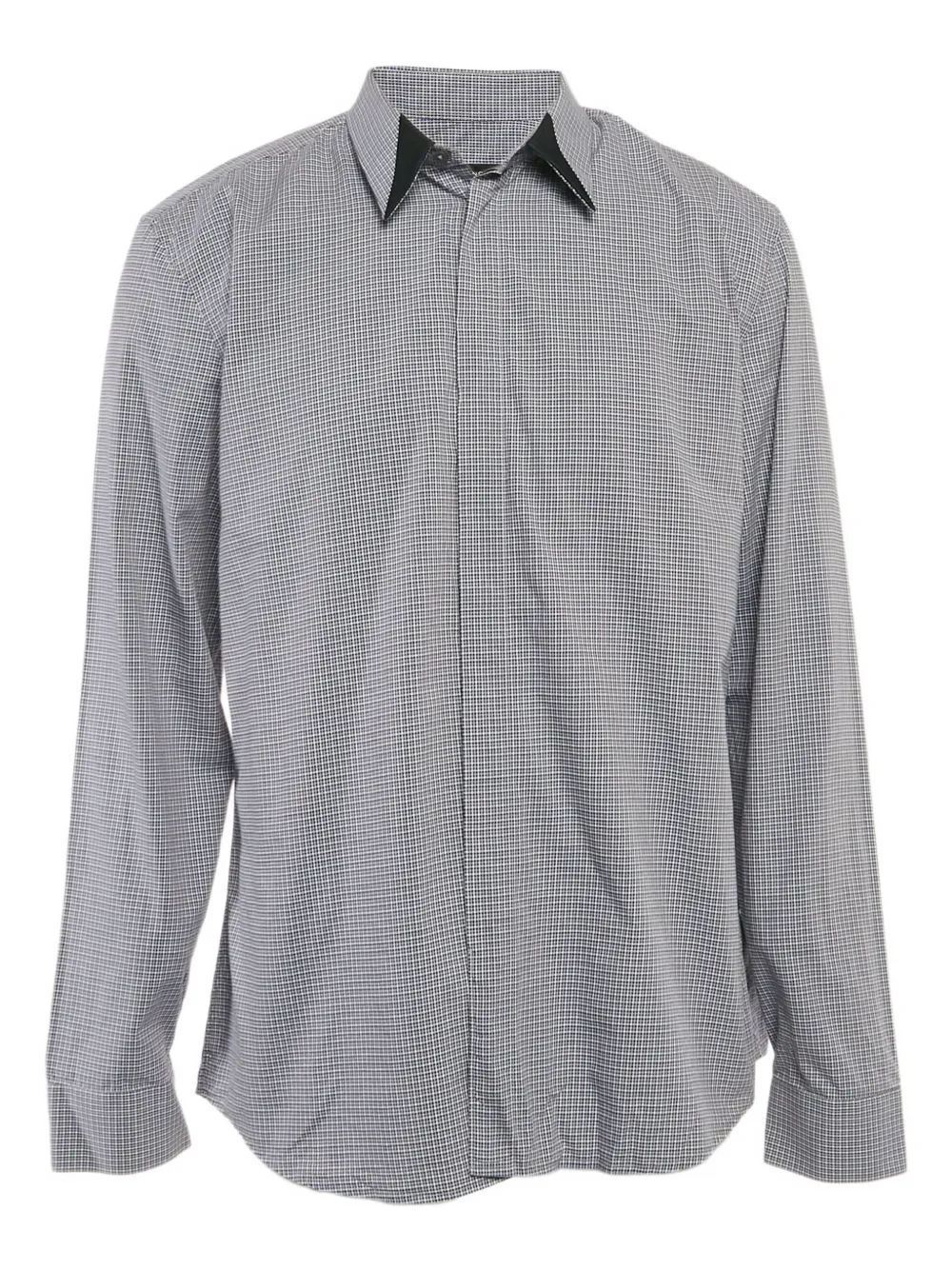 Givenchy Pre-Owned plaid cotton shirt | Blue | Image 1