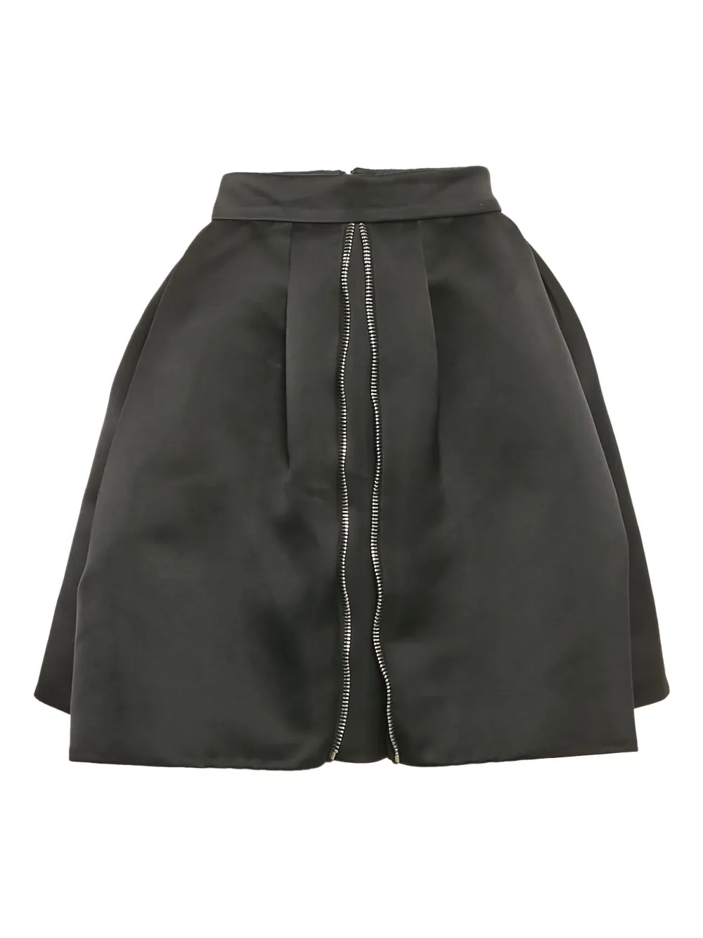 Alexander McQueen Pre-Owned falda satinada con pliegues | negro | Image 1