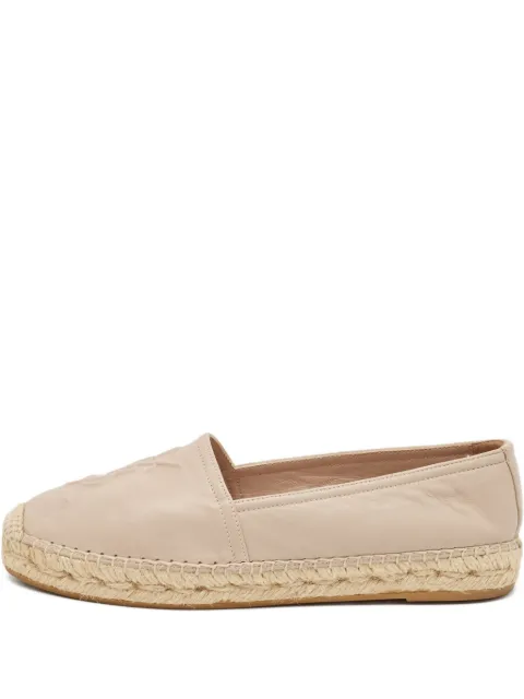 Saint Laurent Pre-Owned flade espadriller i læder
