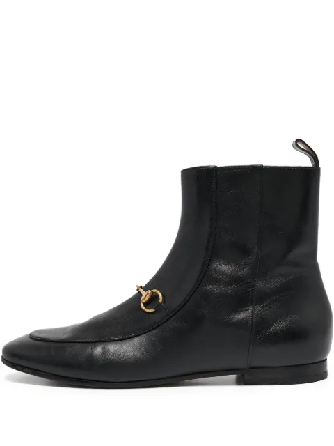 Gucci Pre-Owned leather horsebit boots