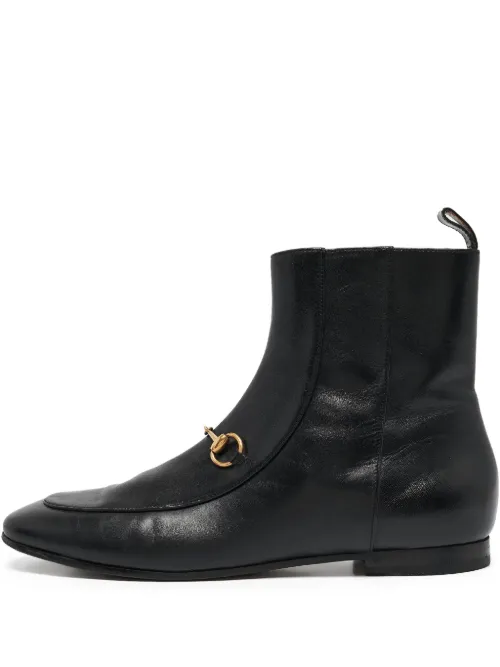 Bottines en cuir à mors métallique - Gucci Pre-Owned - Modalova