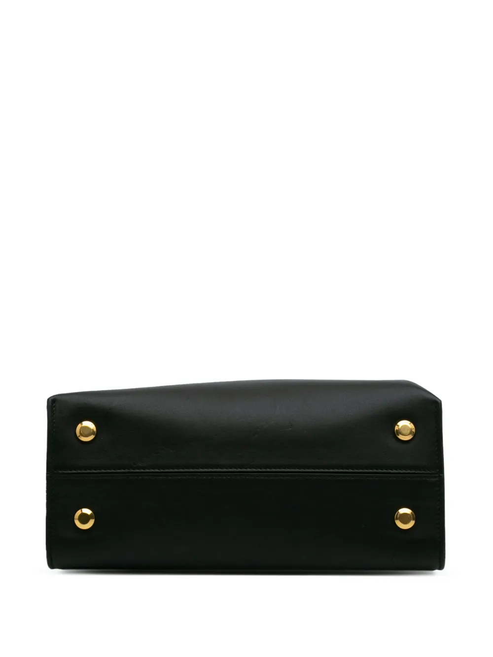 Pre-owned Ferragamo 2000-2024 Leather Gancini Trifolio Satchel