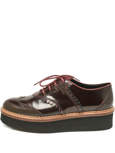 Tod's Vintage pre-owned leather platform oxford shoes