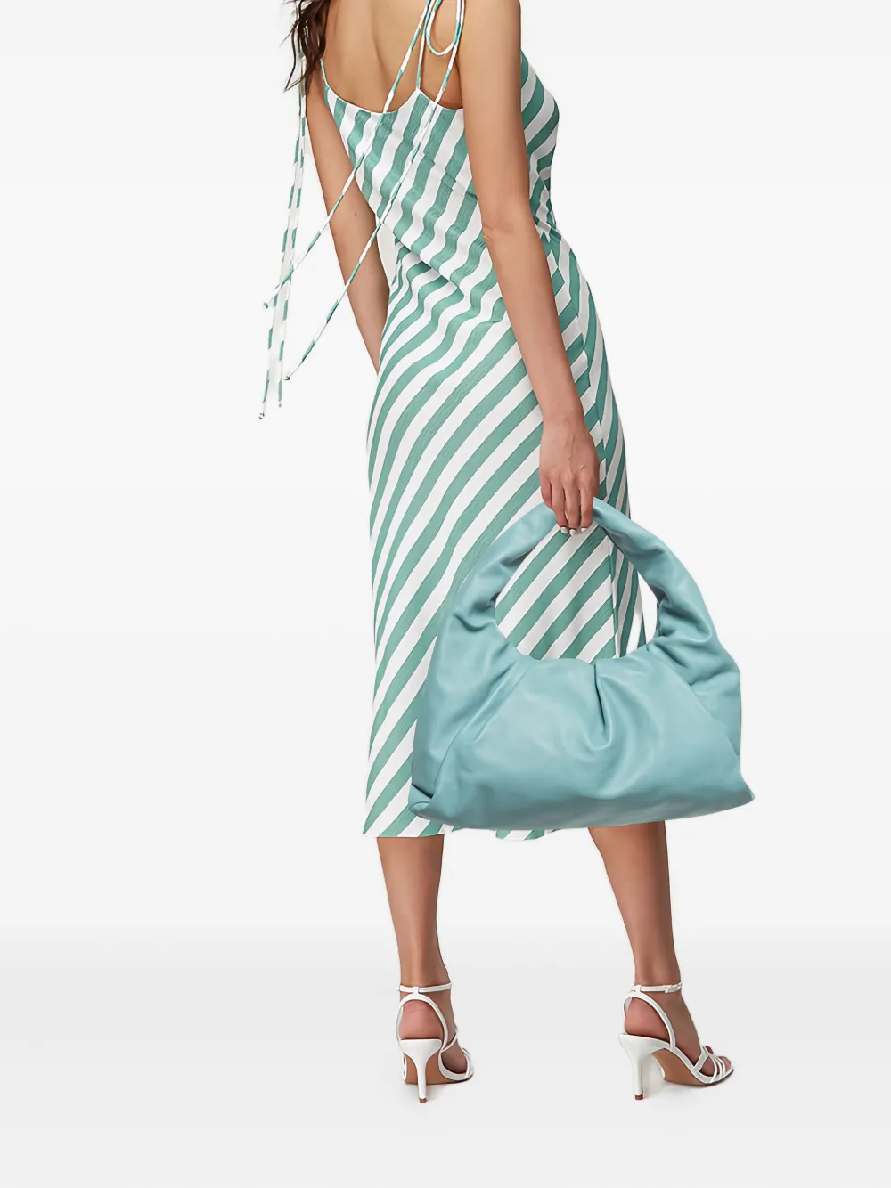 Pre-owned Bottega Veneta Leather Draped Bag