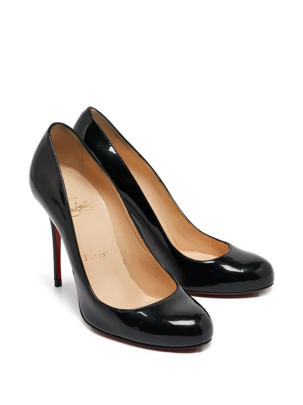 Christian Louboutin Pre-Owned 120 mm leren pumps met hak - Zwart