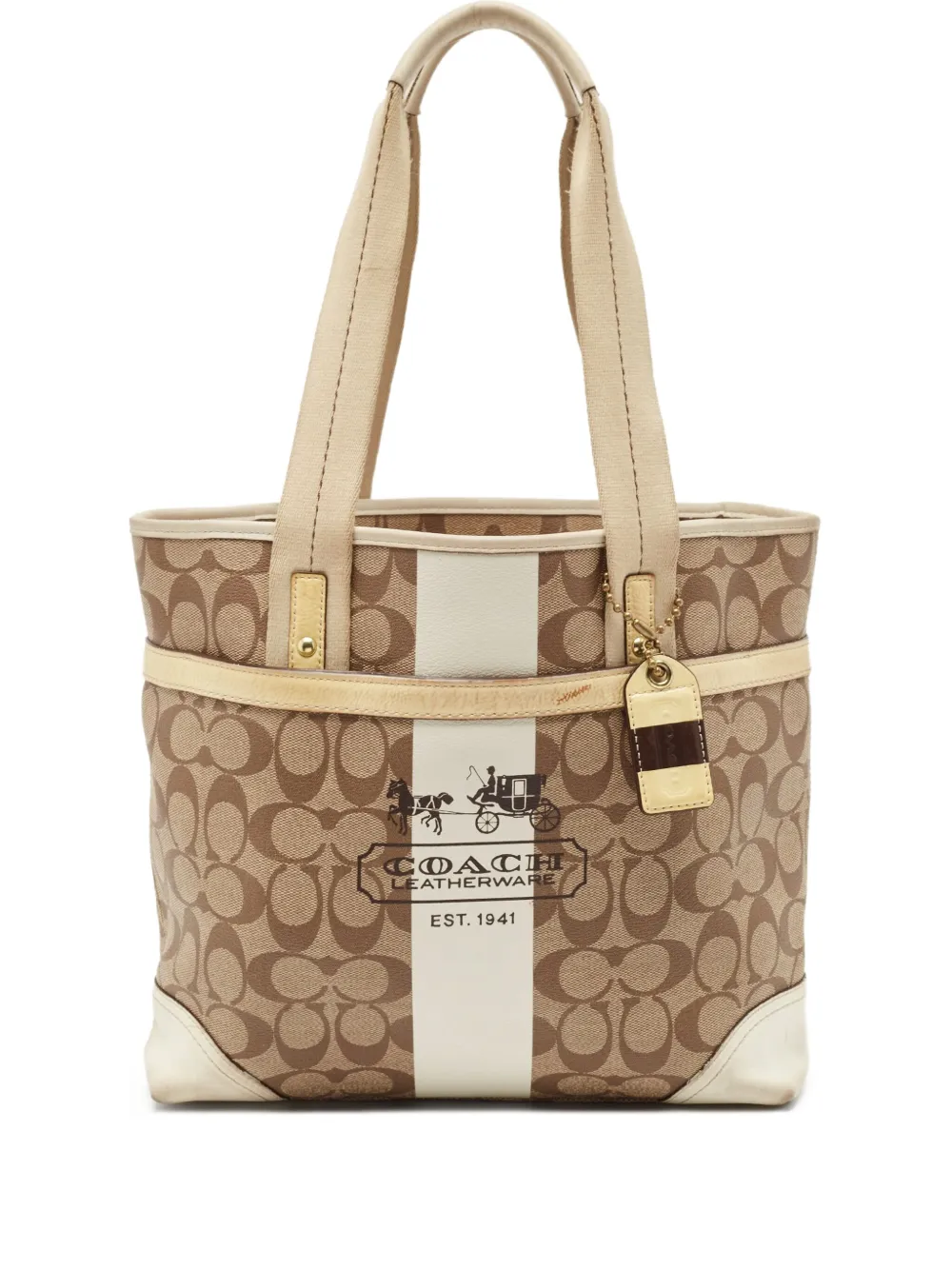 Coach Vintage 2024 Heritage tote bag - ニュートラル Coach Vintage 2024 Heritage tote bag - ニュートラル