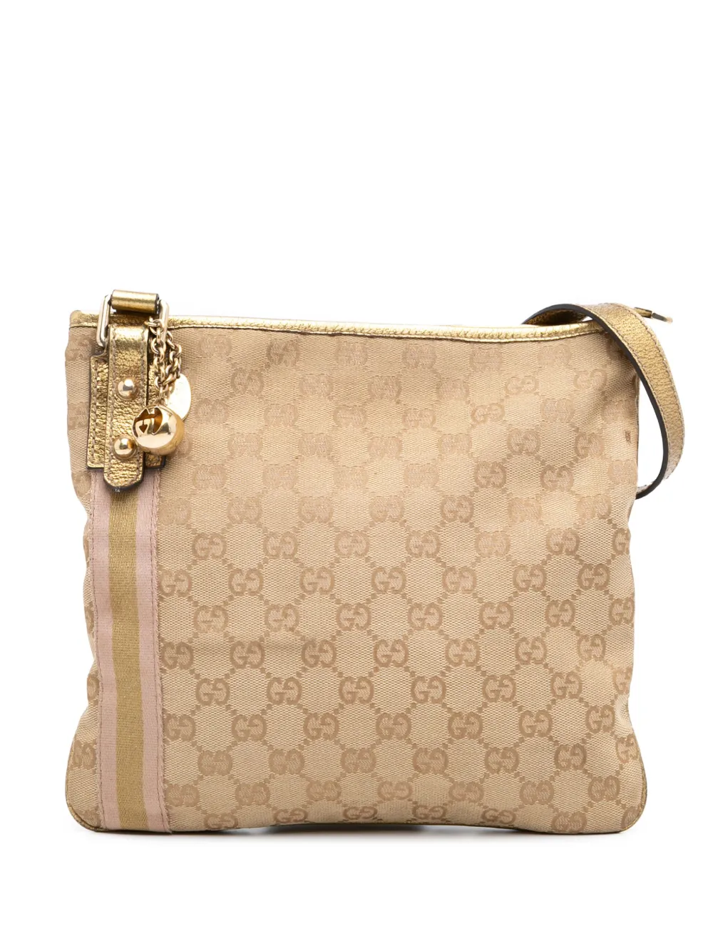 Pre-owned Gucci 2016-2024 Gg Canvas Jolicoeur Crossbody Bag