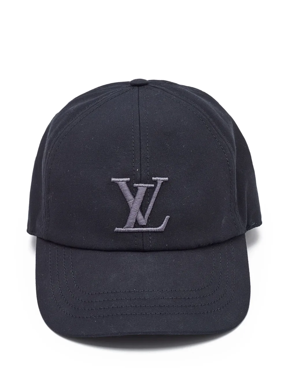 Louis Vuitton Pre-Owned logo embroidered cap | Black | Image 1