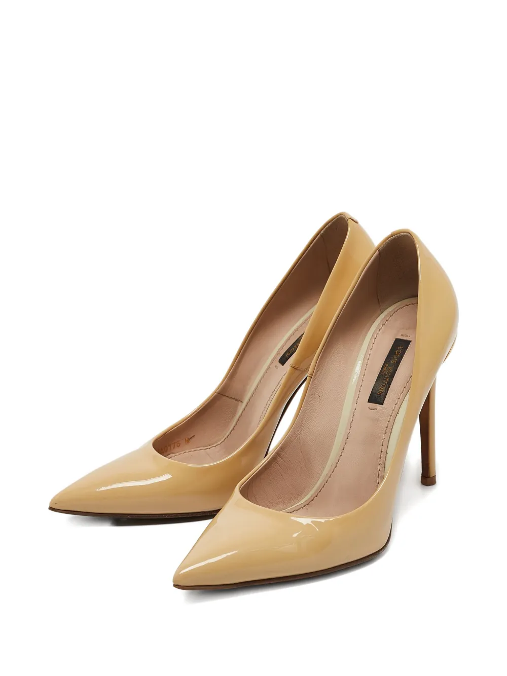 Louis Vuitton Pre-Owned 2023 110 mm lakleren stiletto pumps - Beige