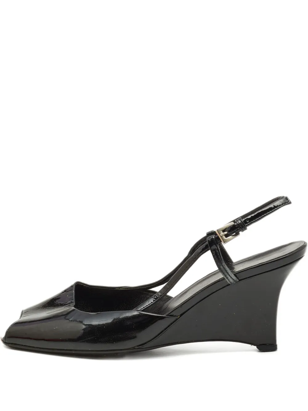 Prada Pre-Owned 2023 85mm slingback sandals - ブラック Prada Pre-Owned 2023 85mm slingback sandals - ブラック