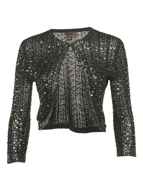 Max Mara pre-owned sequin-embellished cardigan
