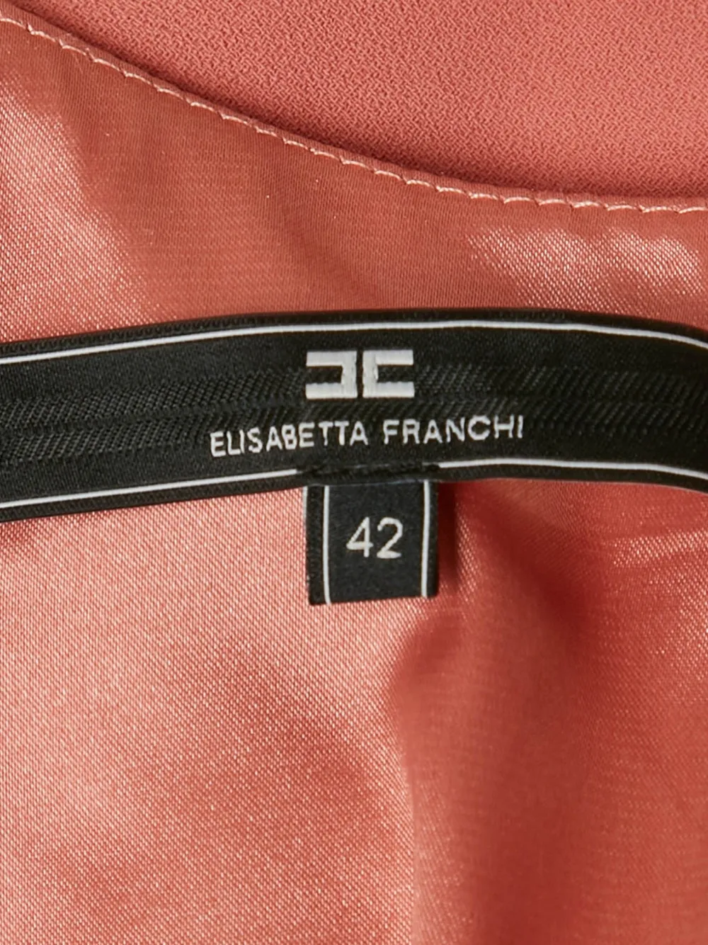 ELISABETTA FRANCHI Pre-owned Ruffle-detailing Midi Dress In Pink