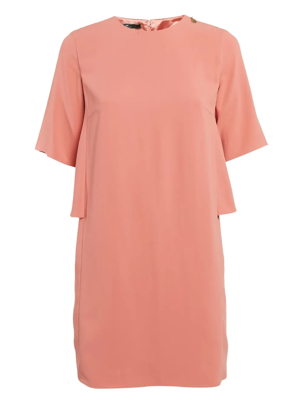 Click to view more detailed imagery on our partner's website Pre-owned Elisabetta Franchi Ruffle-detailing Midi Dress In Pink