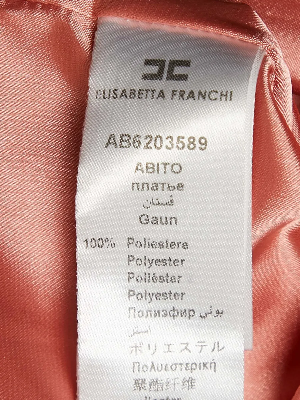 ELISABETTA FRANCHI Pre-owned Ruffle-detailing Midi Dress In Pink