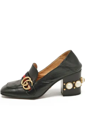 Gucci Pre-Owned GGパール パンプス | ブラック | FARFETCH JP