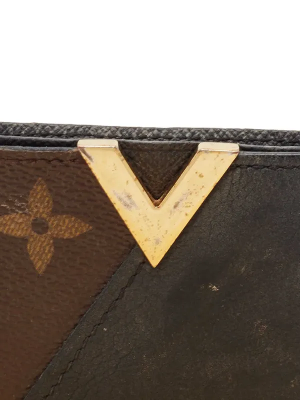 Louis Vuitton Pre-Owned Tarjetero De Piel Con Monograma Negro