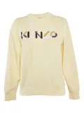 Kenzo Pre-Owned 2024 logo-embroidery sweatshirt - Yellow