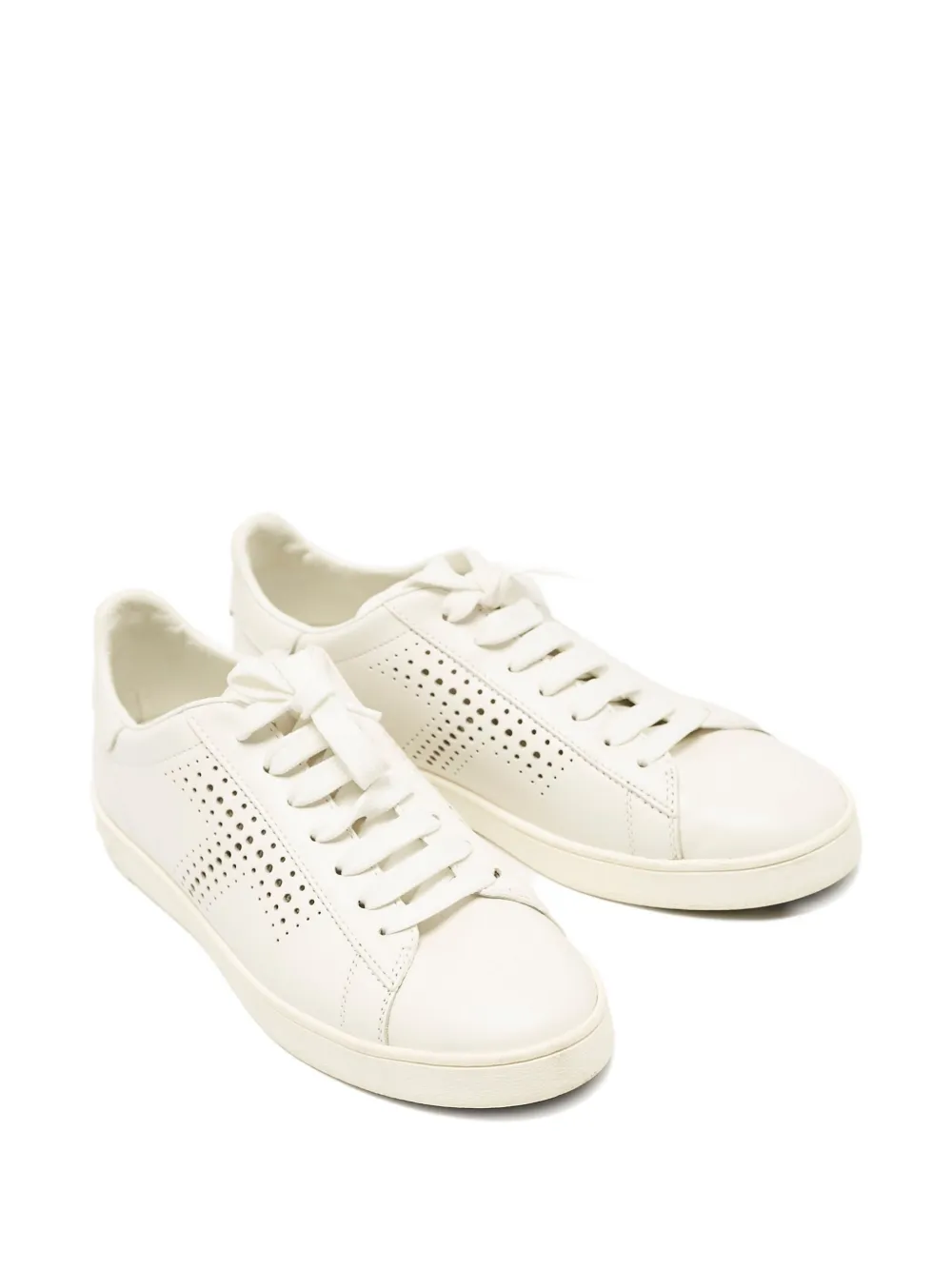 Tod's Vintage 2024 leren sneakers met geperforeerde details - Wit