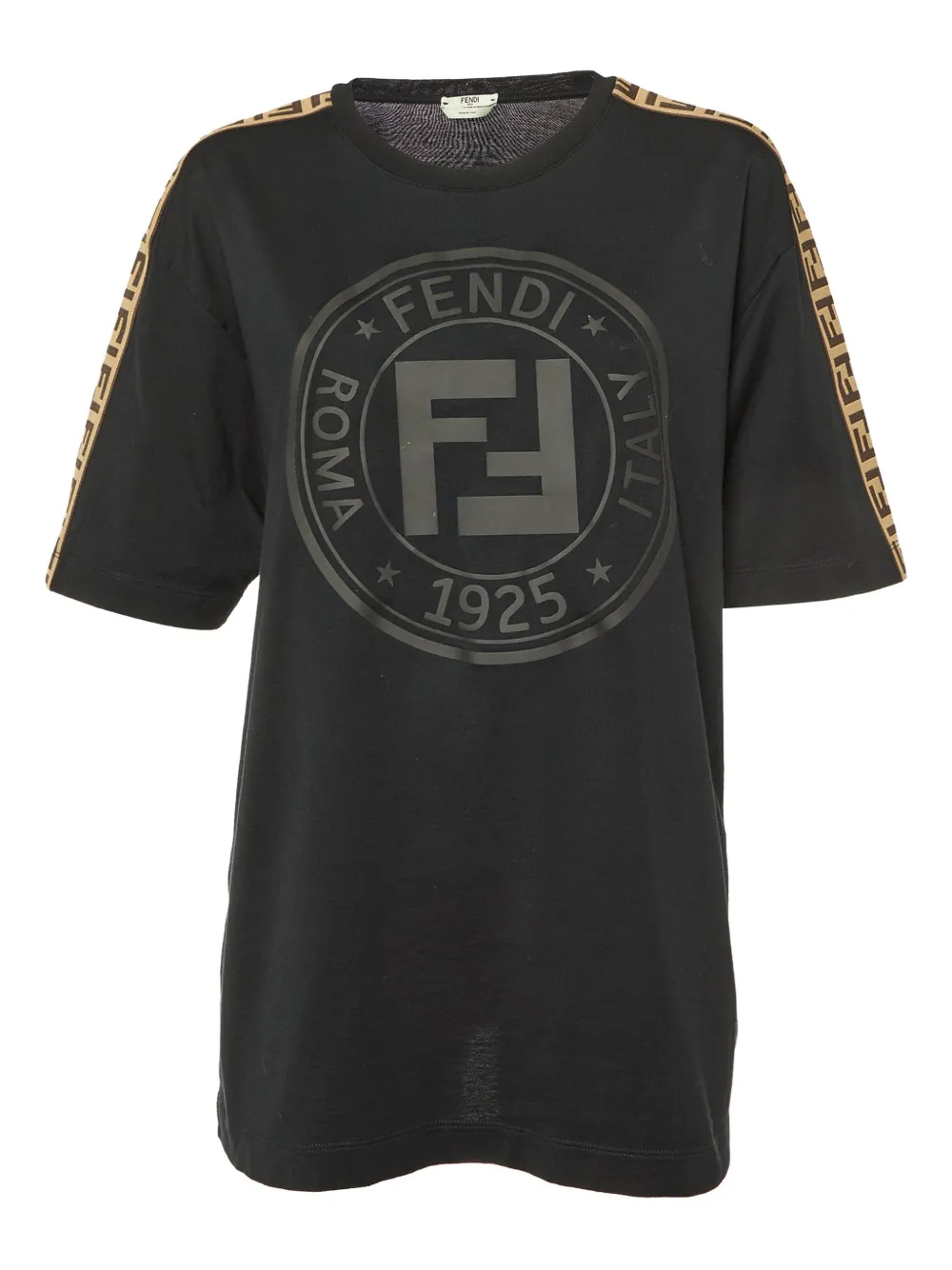 Fendi Pre-Owned FF logo-print T-shirt | Black | Image 1