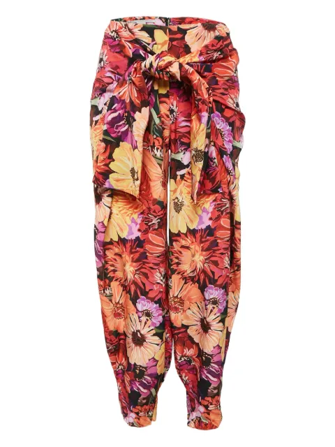 Stella McCartney Pre-Owned floral-print wide-leg trousers