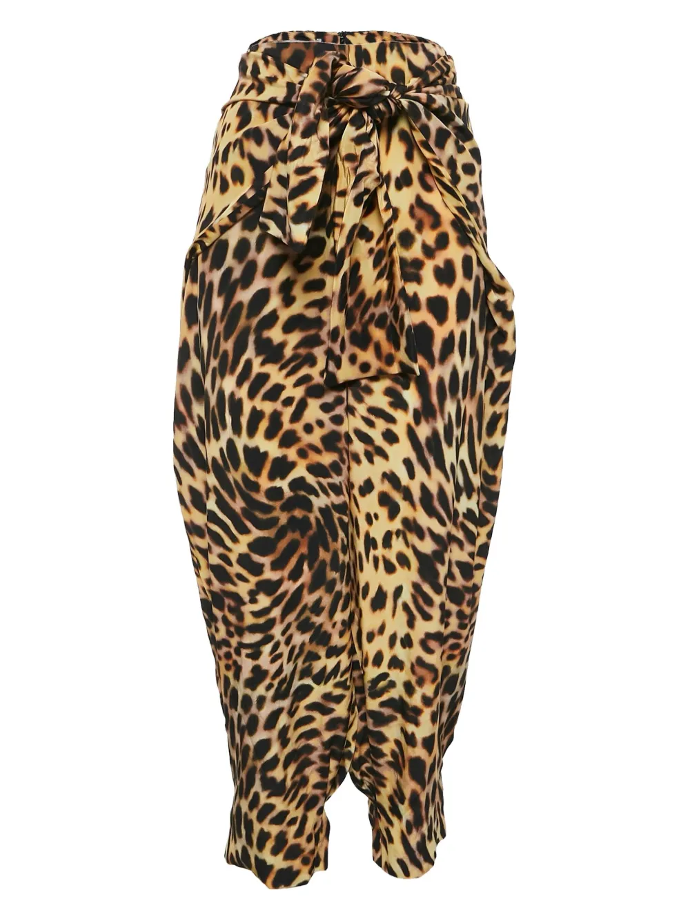 Stella McCartney Pre-Owned pantalon en soie à imprimé léopard | marron | Image 1