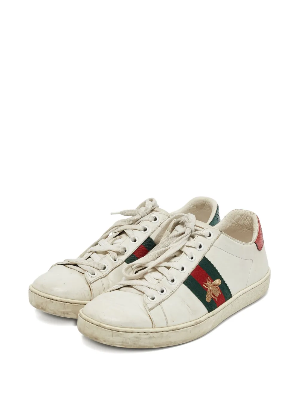 Gucci Pre-Owned Ace embroidered bee sneakers | Low-Tops | Image 2
