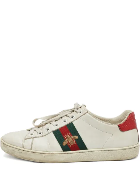 Gucci Pre-Owned Ace embroidered bee sneakers
