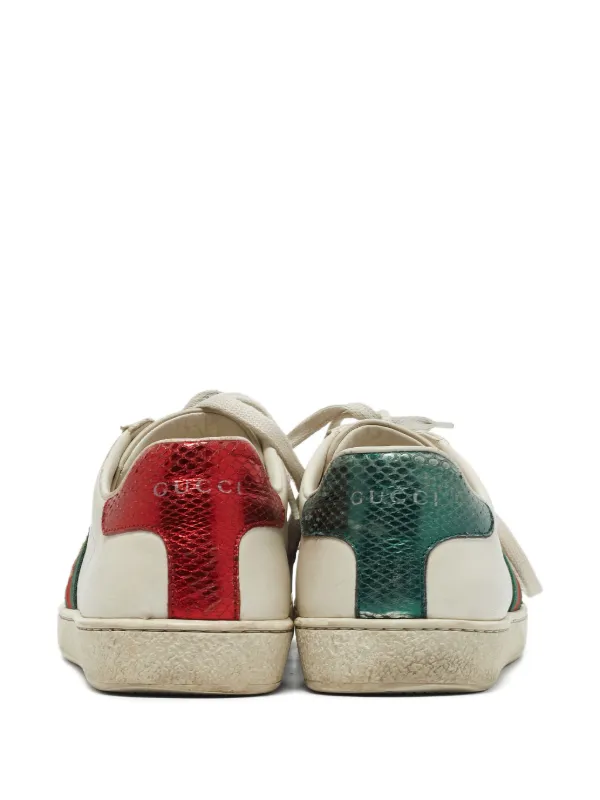 Gucci Pre-Owned Sneakers Ace Bianco FARFETCH IT