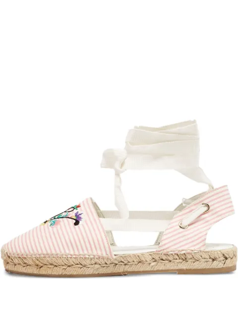 Roger Vivier Vintage striped embroidered espadrilles