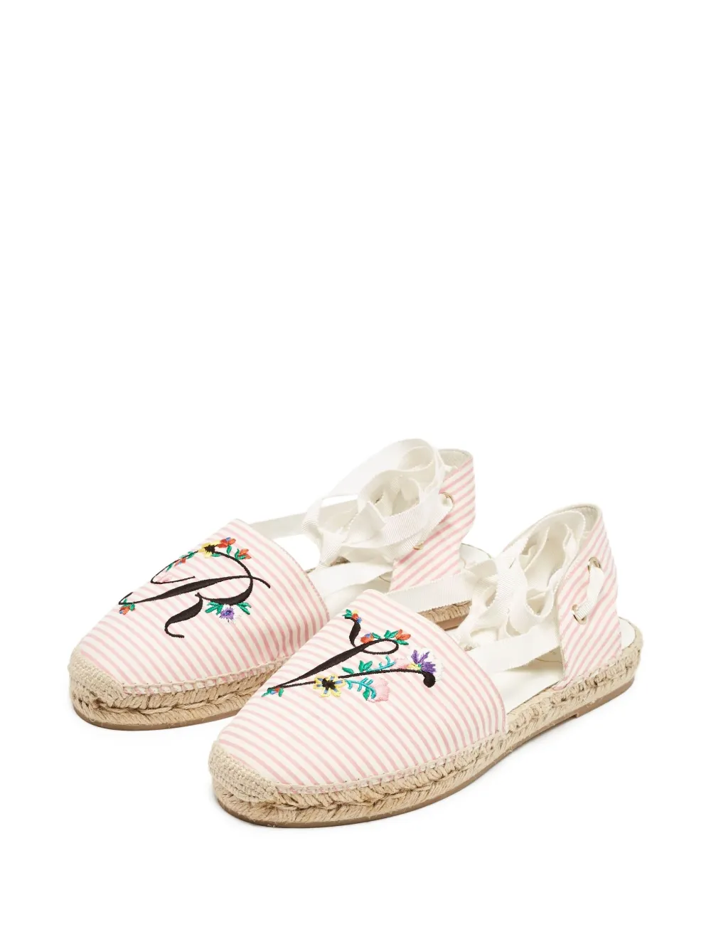 Roger Vivier Vintage striped embroidered espadrilles | Flat Espadrilles | Image 2