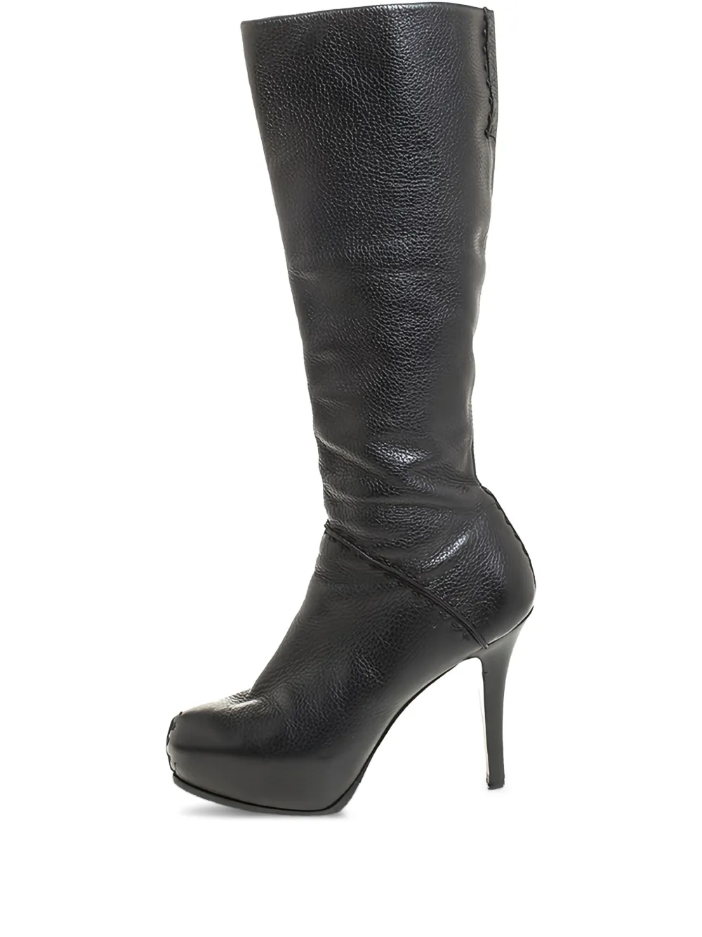 115mm leather knee-high boots