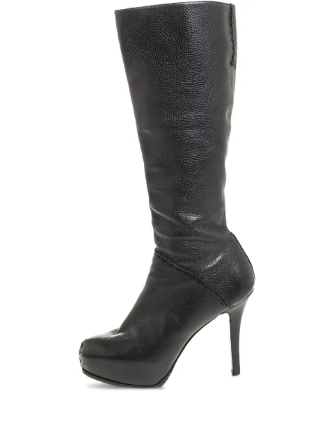 Fendi Pre-Owned 115mm leather knee-high boots 