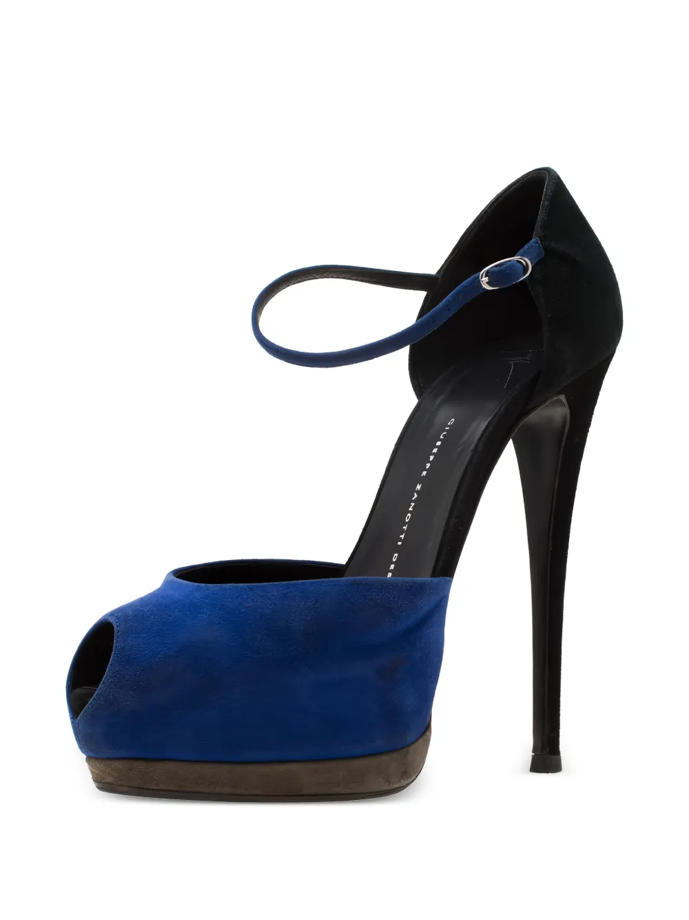 Giuseppe Zanotti Vintage Pre-owned 150 mm sandalen met plateauzool - Blauw
